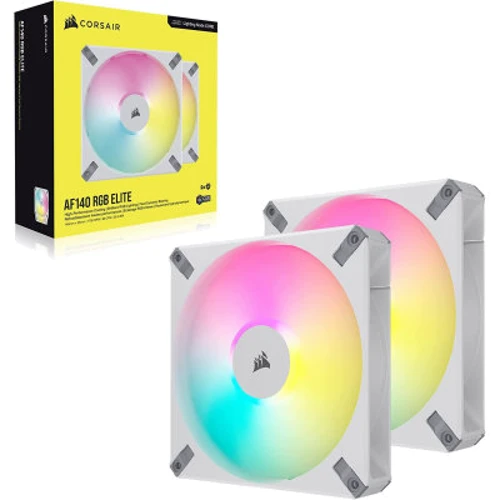 Кулер Corsair AF140 RGB Elite White Dual Pack (CO-9050160-WW): Рівень шуму, dB 33.8