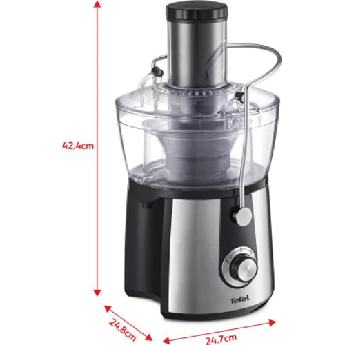Соковыжималка Tefal ZE550D38: Материал корпуса нержавеющая сталь
