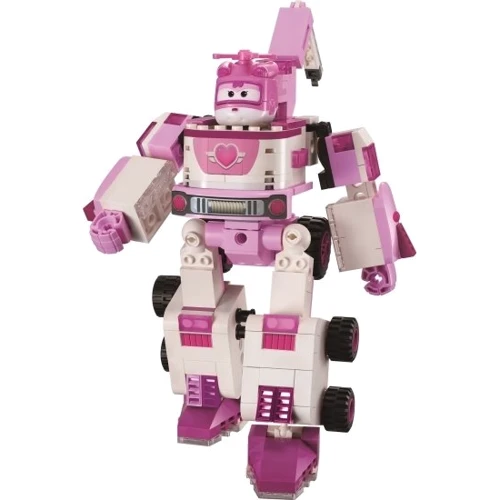 Конструктор-трансформер Super Wings Small Blocks 2-in-1 Buildable Transforming Vehicle Dizzy Диззи (EU385006)