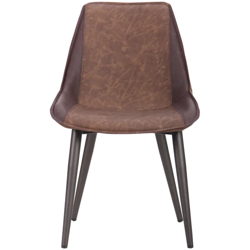 Стілець AMF Lakota gunmetal, cowboy Coffee / Dark Brown (п'ятсот двадцять одна тисяча дев'ятсот дев'яносто один): Матеріал каркаса штучна шкіра, метал
