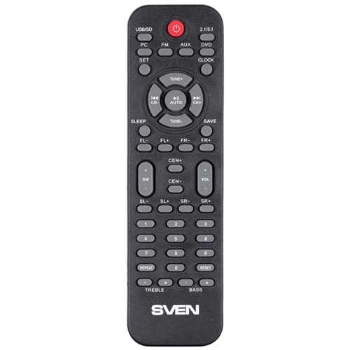 Акустическая система SVEN HT-200 Black: Материал корпуса дерево (MDF)