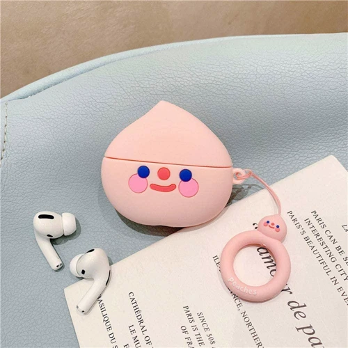 Чохол для навушників TPU Case Smile Fruits Peach 2 for Apple Airpods: Матеріал Термопластичний поліуретан
