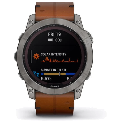Смарт-часы Garmin Fenix 7X Sapphire Solar Titanium with Chestnut Leather Band (010-02541-19): Производитель Garmin