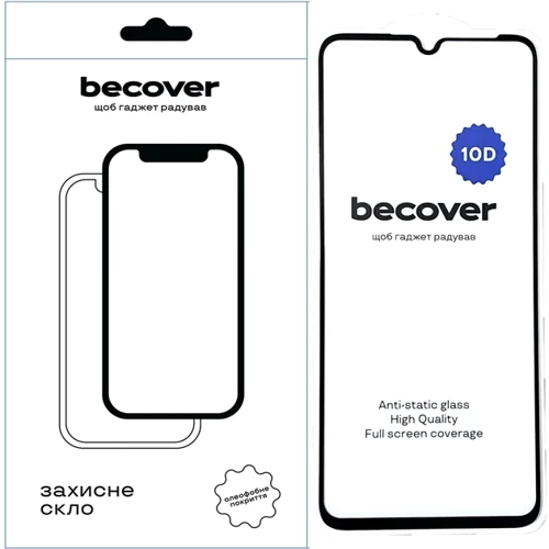 Аксессуар для смартфона BeCover Tempered Glass 10D Black for Honor X7a (711334): undefined undefined