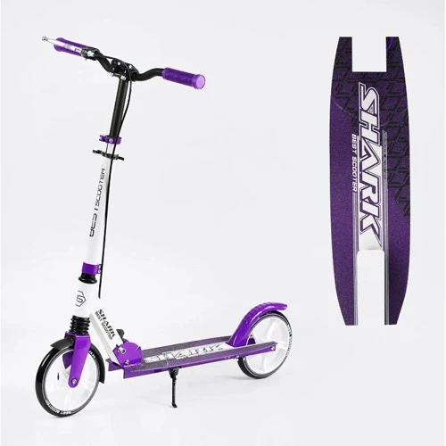 Самокат двухколесный Best Scooter SHARK фиолетовый (S - 47398)