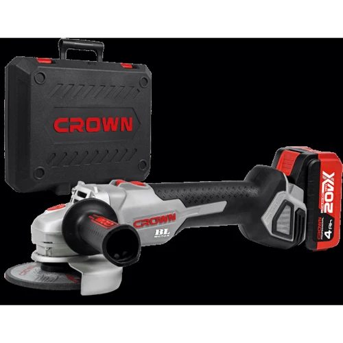 Акумуляторна кутова шліфувальна машина Crown CT23001-115HX-4 BMC