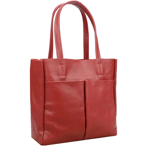 Жіноча сумка шоппер Borsa Leather червона (10t9260-red): Стать жіночий