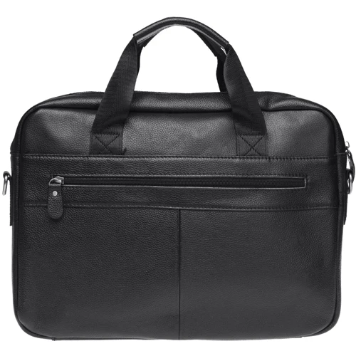 Мужская сумка мессенджер Borsa Leather черная (K11118-black): Пол Мужской