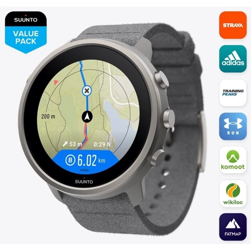Смарт-часы Suunto 7 Gray Stone Titanium (SS050567000): Карты памяти нет