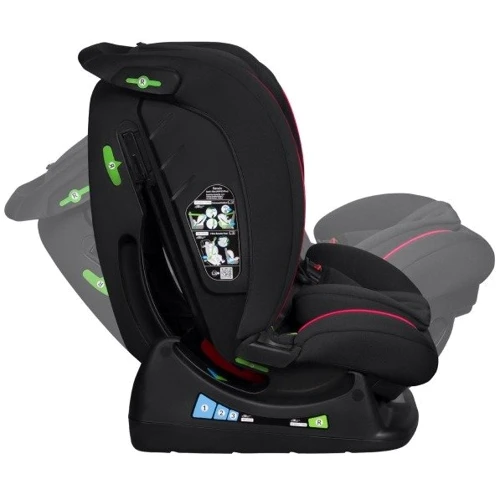 Детское автокресло Lionelo Aart I-Size Black Carbon Red (LO-AART I-SIZE BLACK CARBON RED): Цвет черно-красный