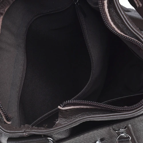 Мужская сумка планшет Borsa Leather коричневая (K15103-brown): Материал Натуральная кожа