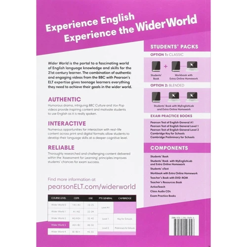 Wider World 3 SB (учебник для учеников и студентов 4901990000): Количество страниц 144