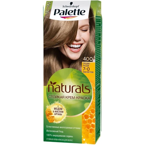 Palette Naturals Крем-краска для волос 7-0 (400) Средне-русый 110 ml