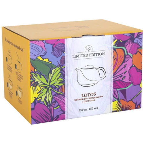 Заварник Limited Edition Lotos 450 мл (JH10010-A458): Цвет красный