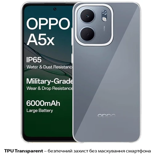 Чехол для телефонов BeCover TPU Case Transparancy for Oppo A5x (713789)