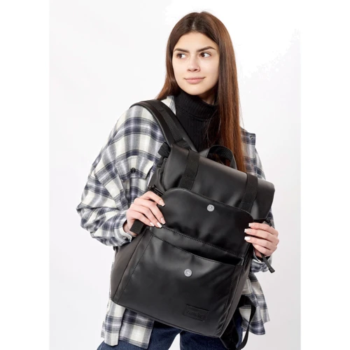 Женский рюкзак Sambag Loft Zard черный (22651001): Застежка Молния