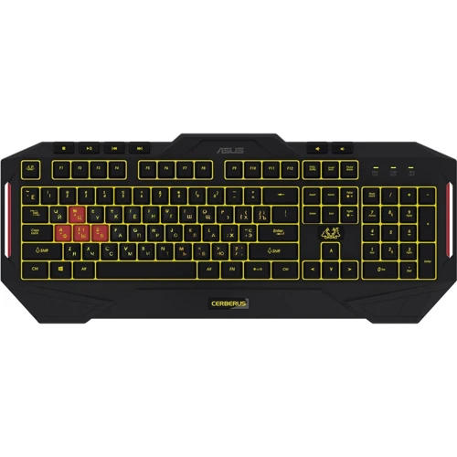 Клавиатура ASUS Cerberus MKII Gaming Keyboard: Тип клавиатуры игровая