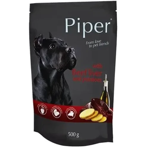 Вологий корм для собак Dolina Noteci Piper Dog з печінкою та картоплею 500 г (32074)