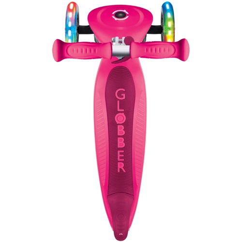 Самокат Globber серії PRIMO FOLDABLE LIGHTS, рожевий, 3 колеса з підсвічуванням 50 кг 3+ (432-110-3) фото 9