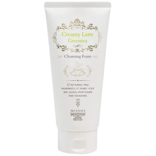 Missha Creamy Latte Очищающая пена Зеленый чай 172 ml