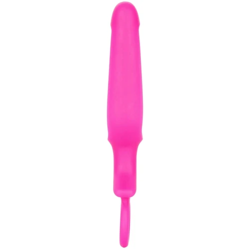 Анальная пробка Pipdream Silicone Groove Probe, 10,25х3,25 см, розовый