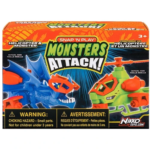 Игровой набор Road Rippers Snap'n Play Monster Attack - Blue dragon vs Green chopper (20302)