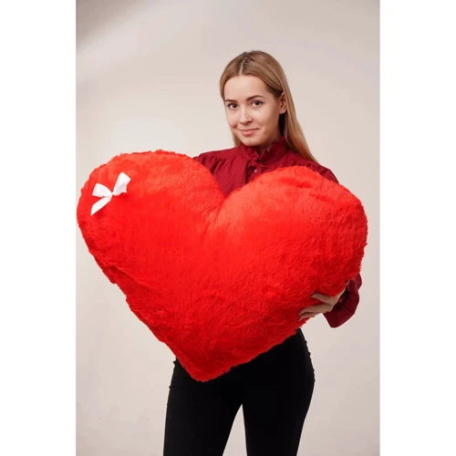 Мягкая игрушка Подушка "Сердце" 75 см красный