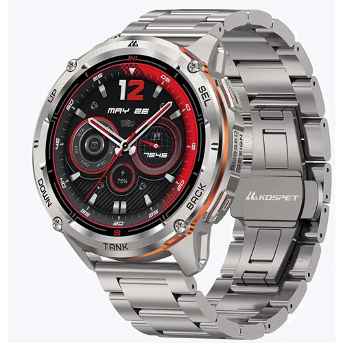 Смарт-годинник Kospet Tank T3 Ultra 2 Silver Silicone Basic + Steel Premium: Види спорту Плавання, Велоспорт, Біг