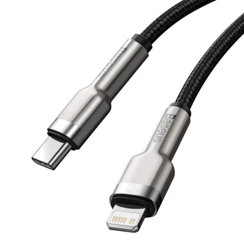 Кабель Baseus Cable USB-C to Lightning Cafule Metal PD 20W 2m Black (CATLJK-B01): Тип USB-C - Lightning