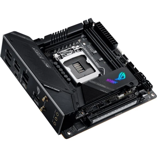 ASUS ROG STRIX Z590-I GAMING WIFI: Додатково Радіатор на VRM, Підтримка UEFI, Підтримка RAID, Адаптер Wi-Fi