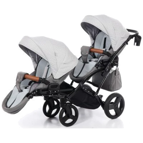 Универсальная коляска Junama для двойни паровозик Madena Duo Slim 02 (JM-DUOs-02): Ширина шасси 65 см