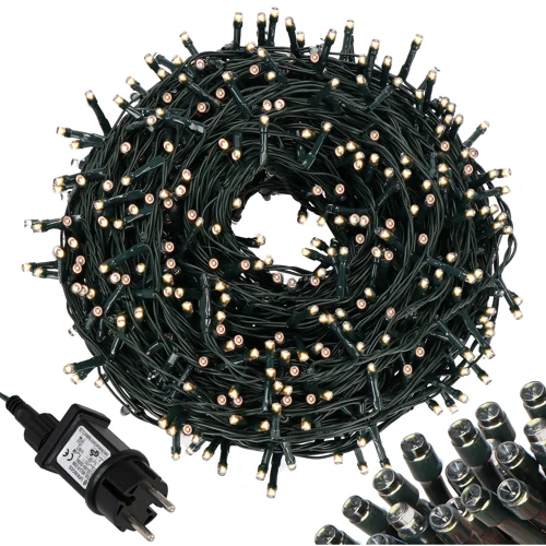 Гирлянда Springos уличная 50 м 1000 LED теплый белый (CL1001) фото 9