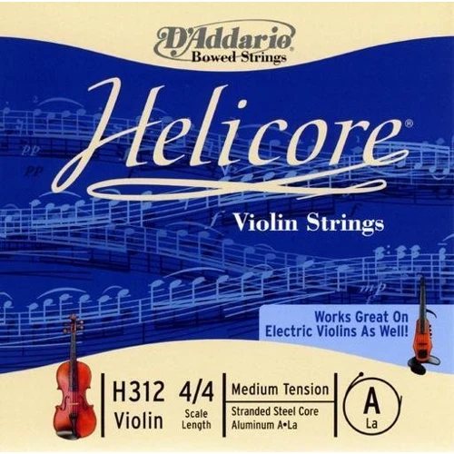 Струна D`ADDARIO H312 4/4M Helicore A 4/4M: Назначение Для скрипки