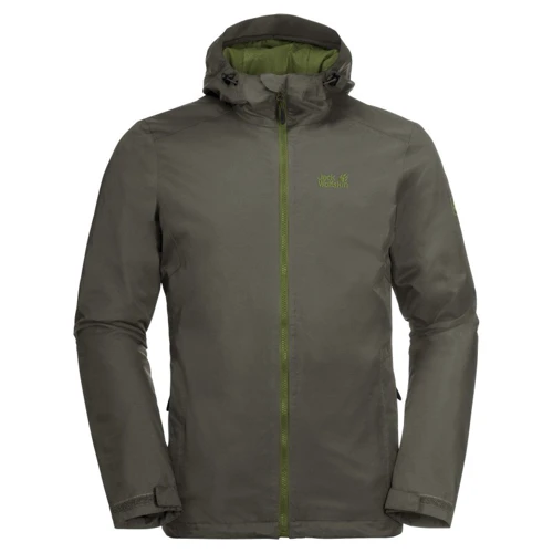 Куртка Jack Wolfskin Frosty Morning JKT M 1113721-5066 50 серо-зеленая зимняя с капюшоном
