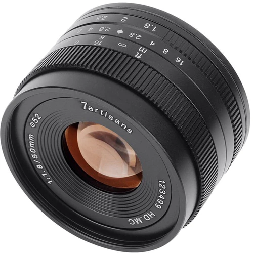 Объектив для фотоаппарата 7Artisans 50mm f1.8 (Sony E Mount)