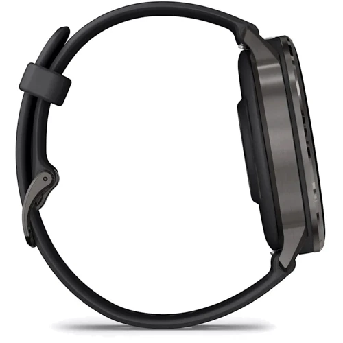 Смарт-годинник Garmin Venu 4 45mm Slate with Black Silicone Band (010-03014-00)