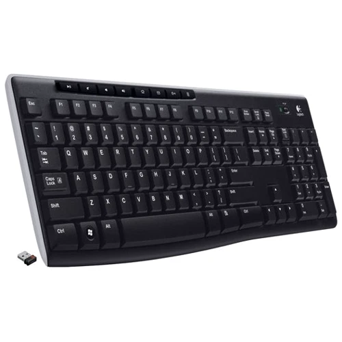 Клавіатура Logitech Wireless Keyboard K270 (920-003757): інтерфейс підключення Wireless (радіо інтерфейс)