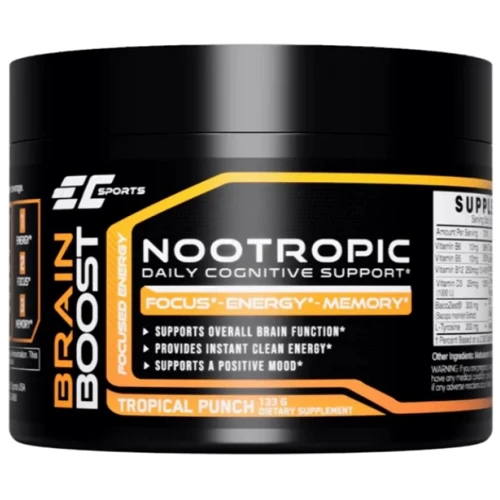 Earth‘s Creation EC Sports Neuro + Brain Boost Stevia Комплекс ноотропов для лучшей работы головного мозга 133 г