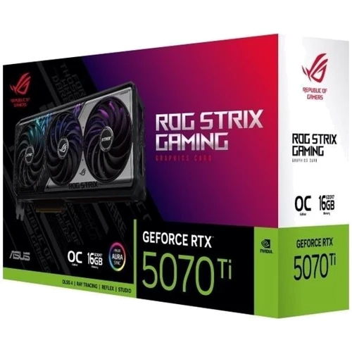 Видеокарта ASUS GeForce RTX5070 Ti 16GB ROG STRIX OC GAMING (ROG-STRIX-RTX5070TI-O16G-GAMING) UA