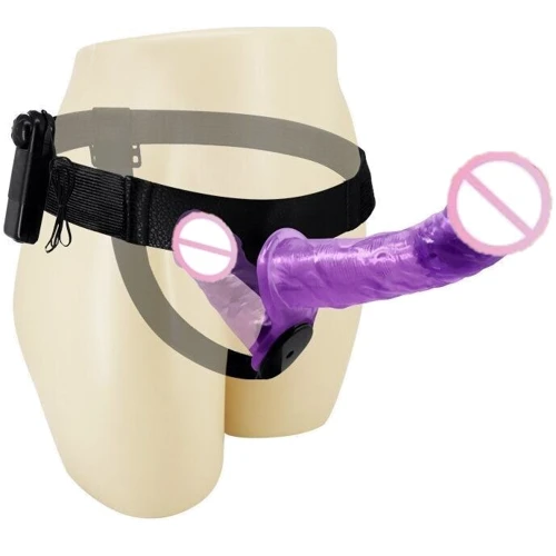 Страпон с вибрацией с 2-мя вибромоторами ULTRA PASSIONATE HARNESS STRAP-ON, BW-022060-1