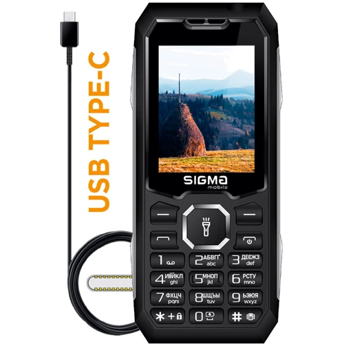 Мобильный телефон Sigma mobile X-Style 341 BRO TYPE-C Black (UA UCRF): Дисплей 2.4" LCD (240x320)