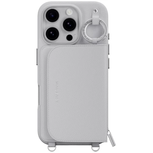 Чехол для iPhone Switcheasy Pouch M Wallet Phone Case with Stand Gray (MPH66P264GR24) for iPhone 16 Pro: Тип чехла чехол-кошелек