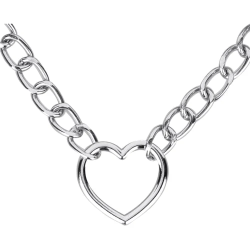 Ошейник с поводком Bedroom Fantasies: Collar with Chain Silver