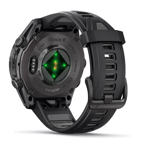 Смарт-часы Garmin Fenix 8 AMOLED 43mm Sapphire Carbon Grey DLC with Black/Pebble Grey Silicone Band (010-02903-21) фото 11