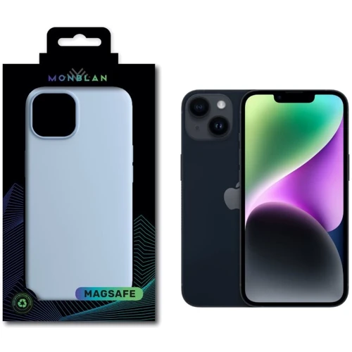 Чехол для iPhone Monblan Silicone Case MagSafe Sky for iPhone 14