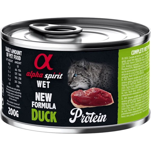 Влажный корм Alpha Spirit для котов Duck Adult Cat с уткой 200 г (as311292)
