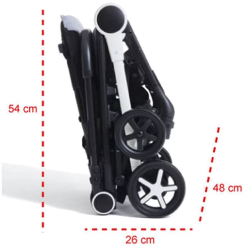 Прогулочная коляска Chicco Miinimo 2 Stroller, цвет 71 (79444.71): Ширина шасси 48 см