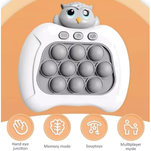 Портативная игра Speed Push Game Owl gray: Тип животное