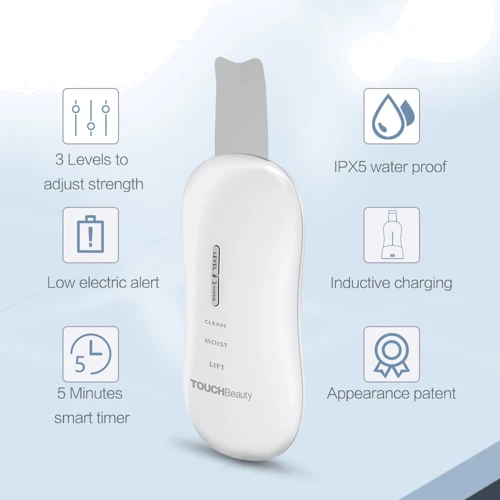 Ультразвуковий скрабер TOUCHBeauty Ultrasonic Beauty Device для очищення шкіри TB-1887A фото 11