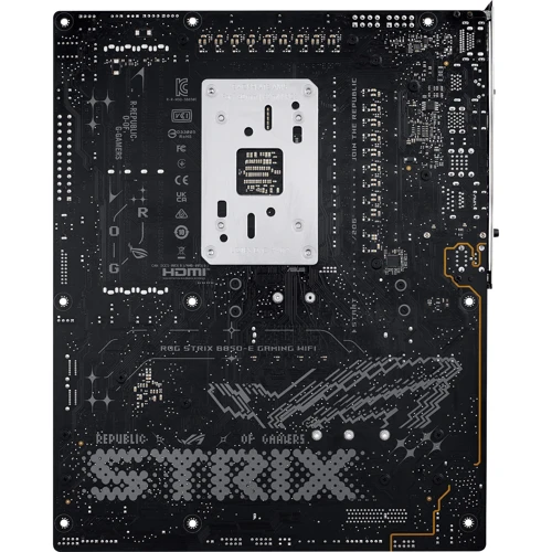 ASUS B850-E GAMING WIFI UA: Разъемы на задней панели Ethernet RJ-45, USB Type-C, USB 3.2 Gen 2, USB 2.0, HDMI, DisplayPort